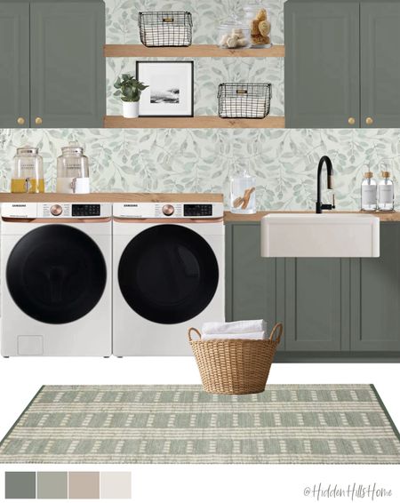 Laundry room decor, laundry room mood board, laundry room wallpaper, home design #laundryy

#LTKHome #LTKSaleAlert