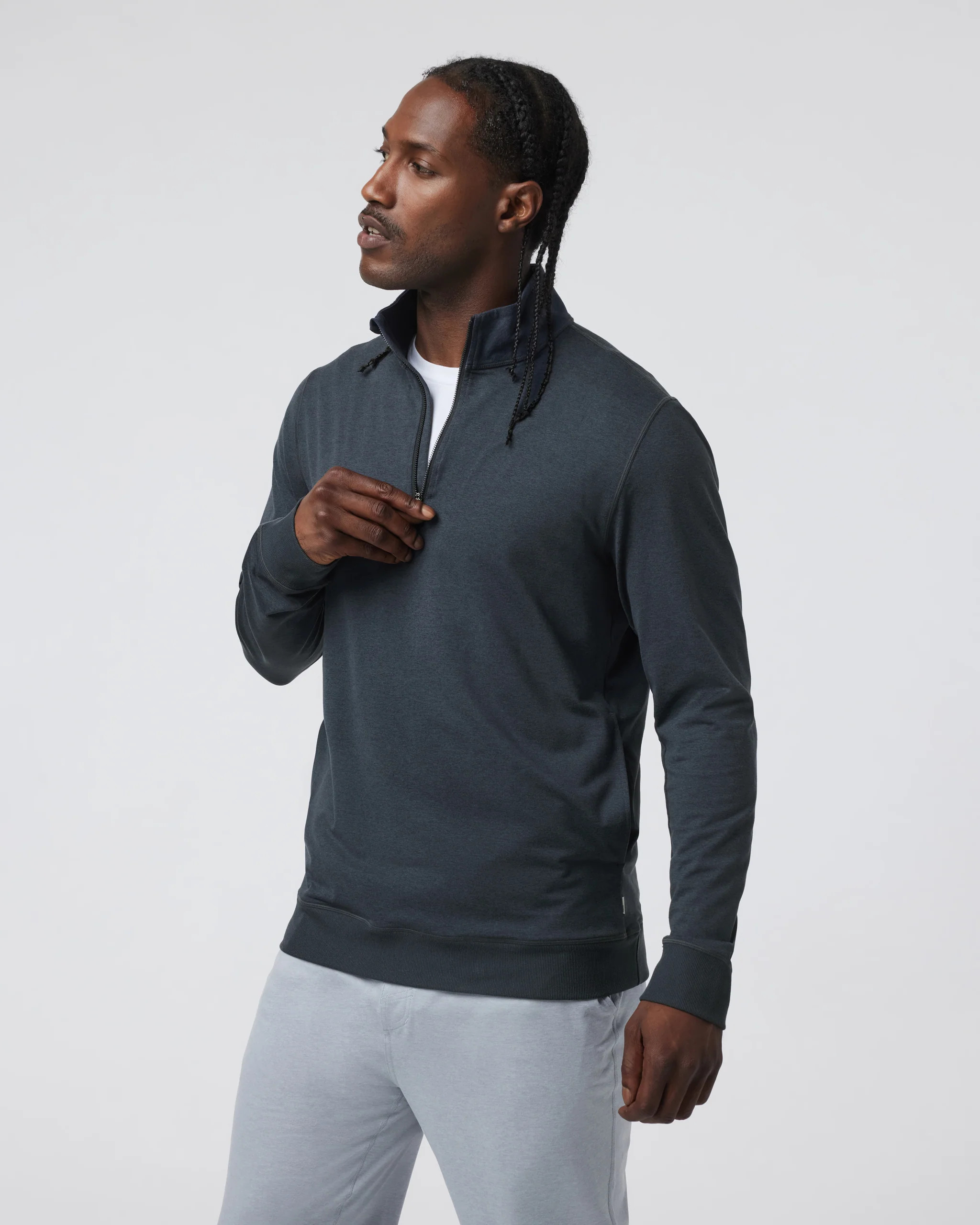 Coronado Half Zip | Midnight Heather | Vuori | Vuori Clothing (US & Canada)