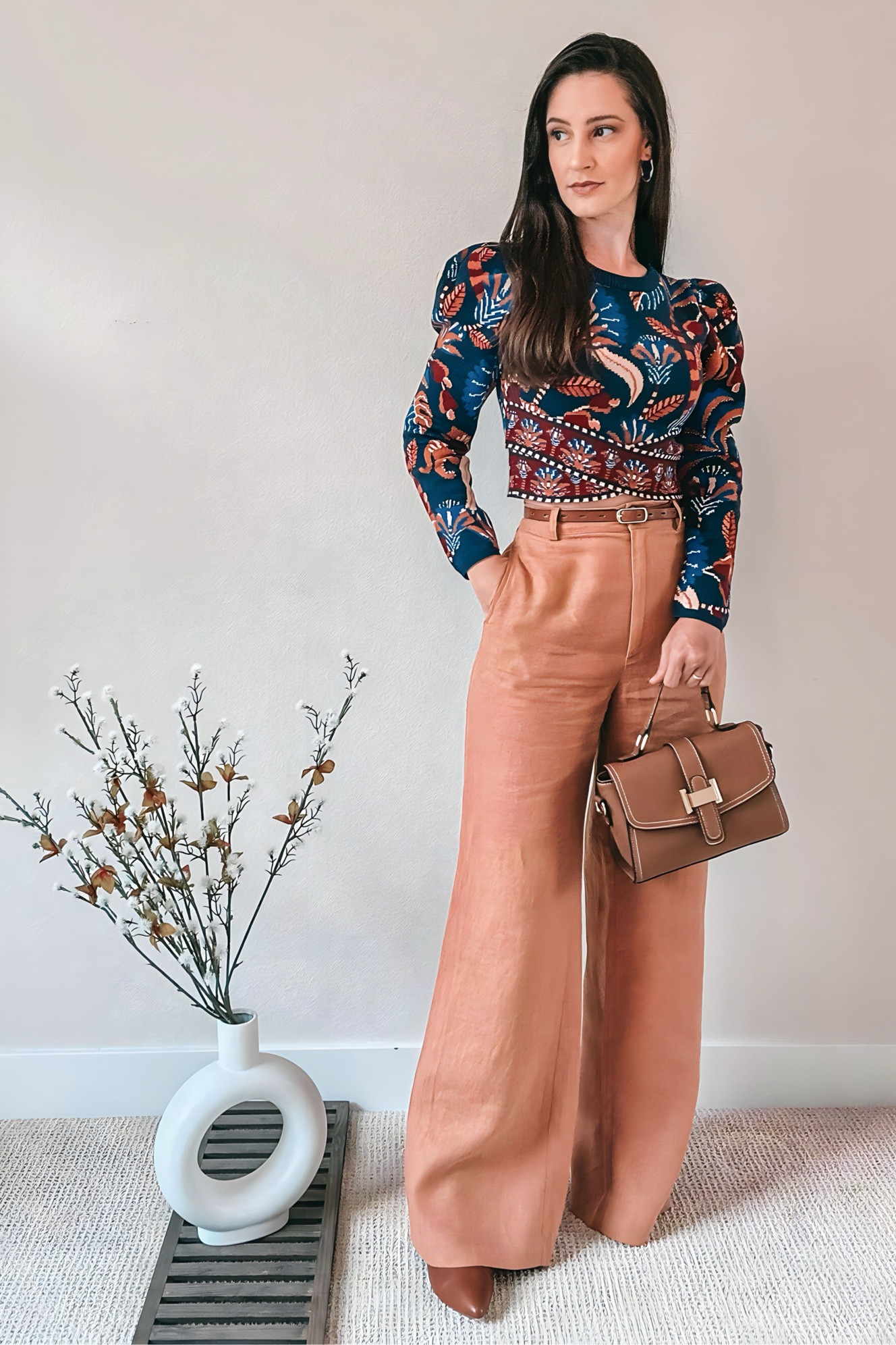 Pre Fall Neutral Outfits 
Farm Rio knit crop top
Wide leg trousers 

#LTKStyleTip