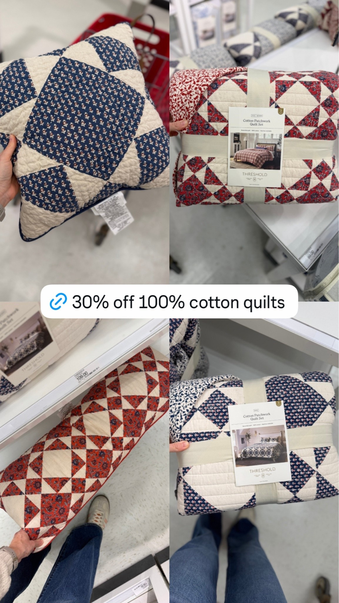 30% off these 100% cotton quilts and pillows. I love the Americana vibe of these for summer!

#LTKHome #LTKSaleAlert