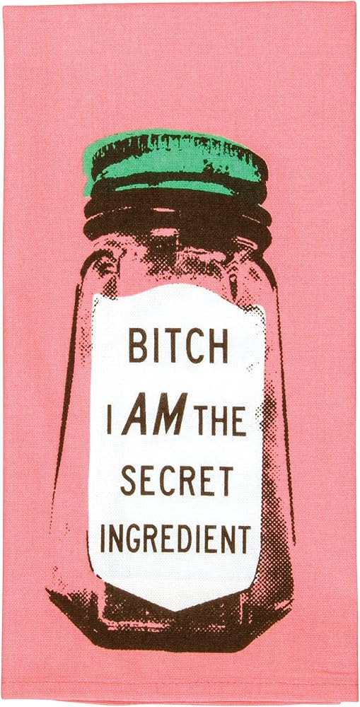 Blue Q Dish Towel, Bitch I Am the Secret Ingredient. 100% Cotton, Funny and Functional, Screen-Pr... | Amazon (US)