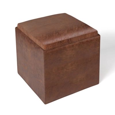 Rockwood 17" Cube Storage Ottoman with Tray | Ashley Homestore