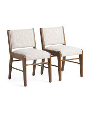 Set Of 2 Amy Dining Chairs In Performance Fabric | Marshalls