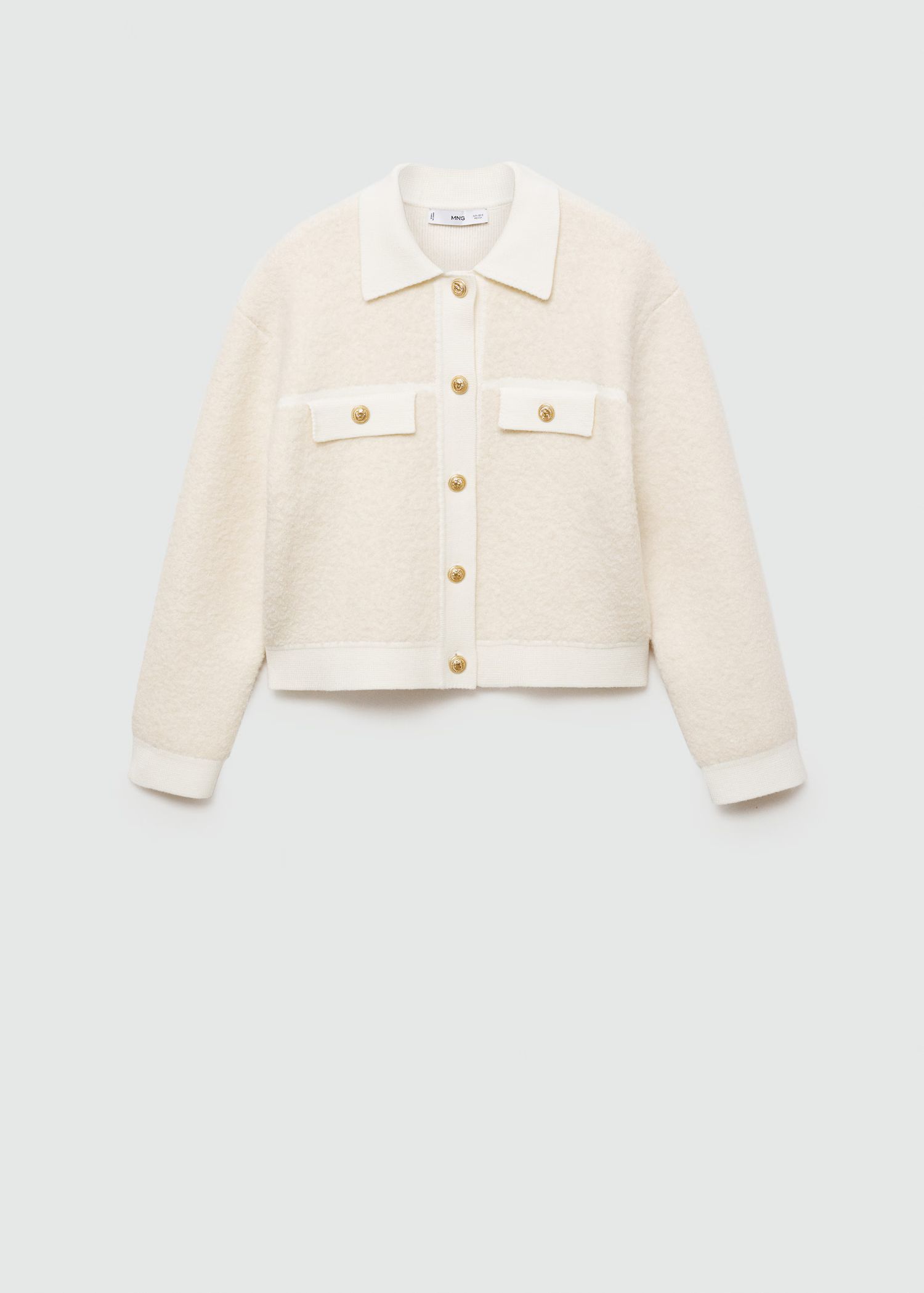 Tweed jacket with buttons | MANGO (US)