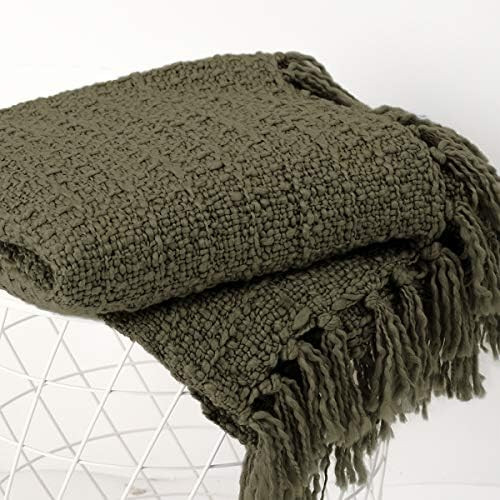PANDATEX Thick Chunky Multi Color Knitted Throw Blanket for Couch Chair Sofa Bed, Chic Boho Style Te | Amazon (US)