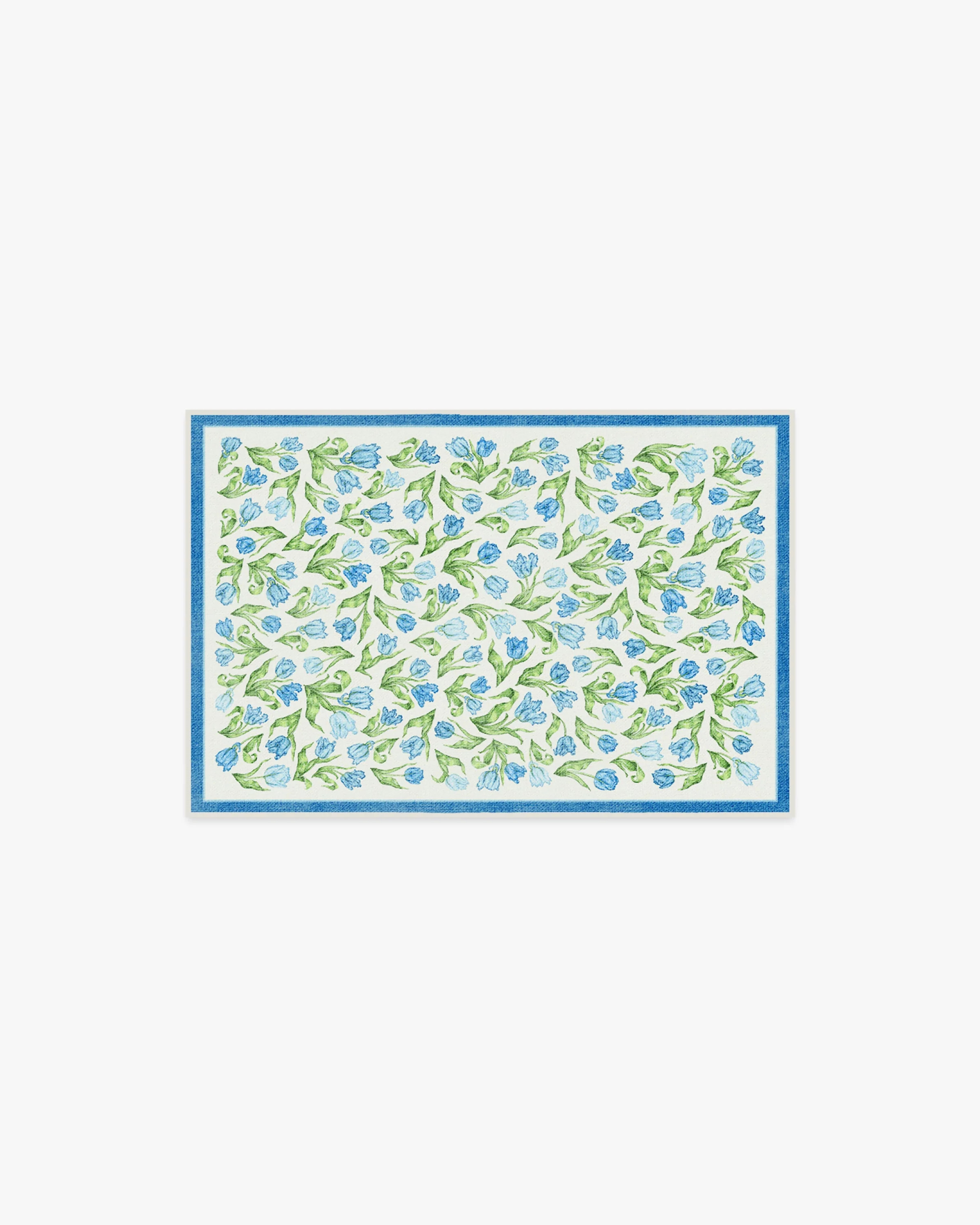 Garden Party Blue Flatwoven Rug by Mrs. Alice | Ruggable