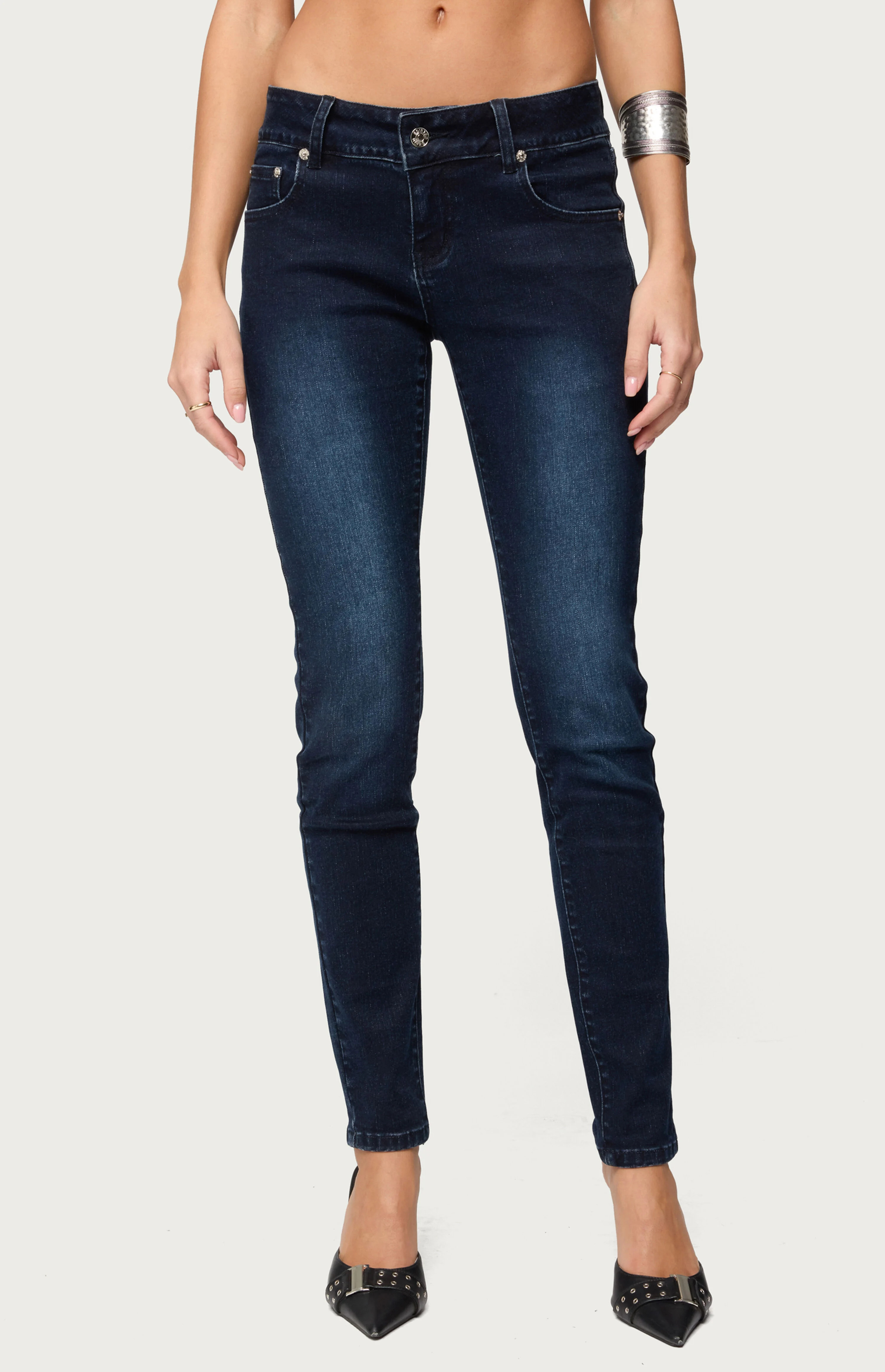 Edikted Eloise Low Rise Skinny Jeans | PacSun