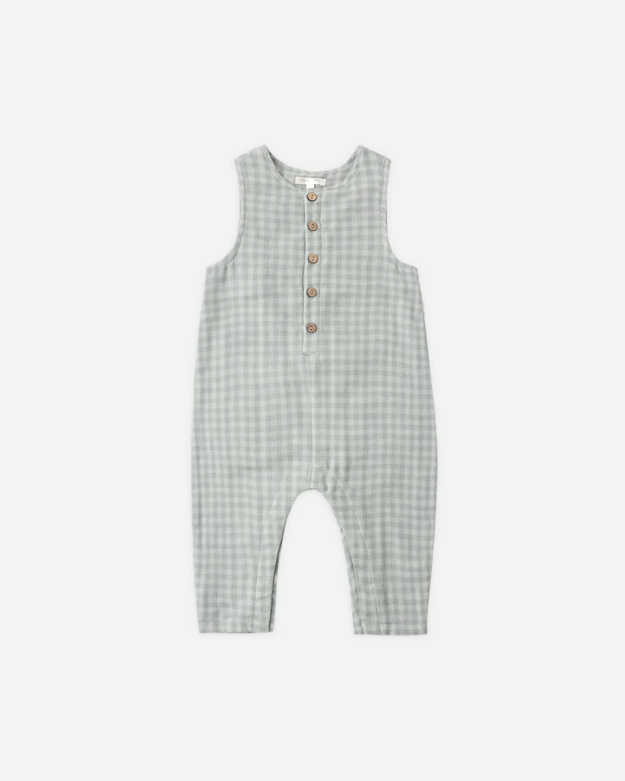 Button Jumpsuit Black Check | Rylee + Cru