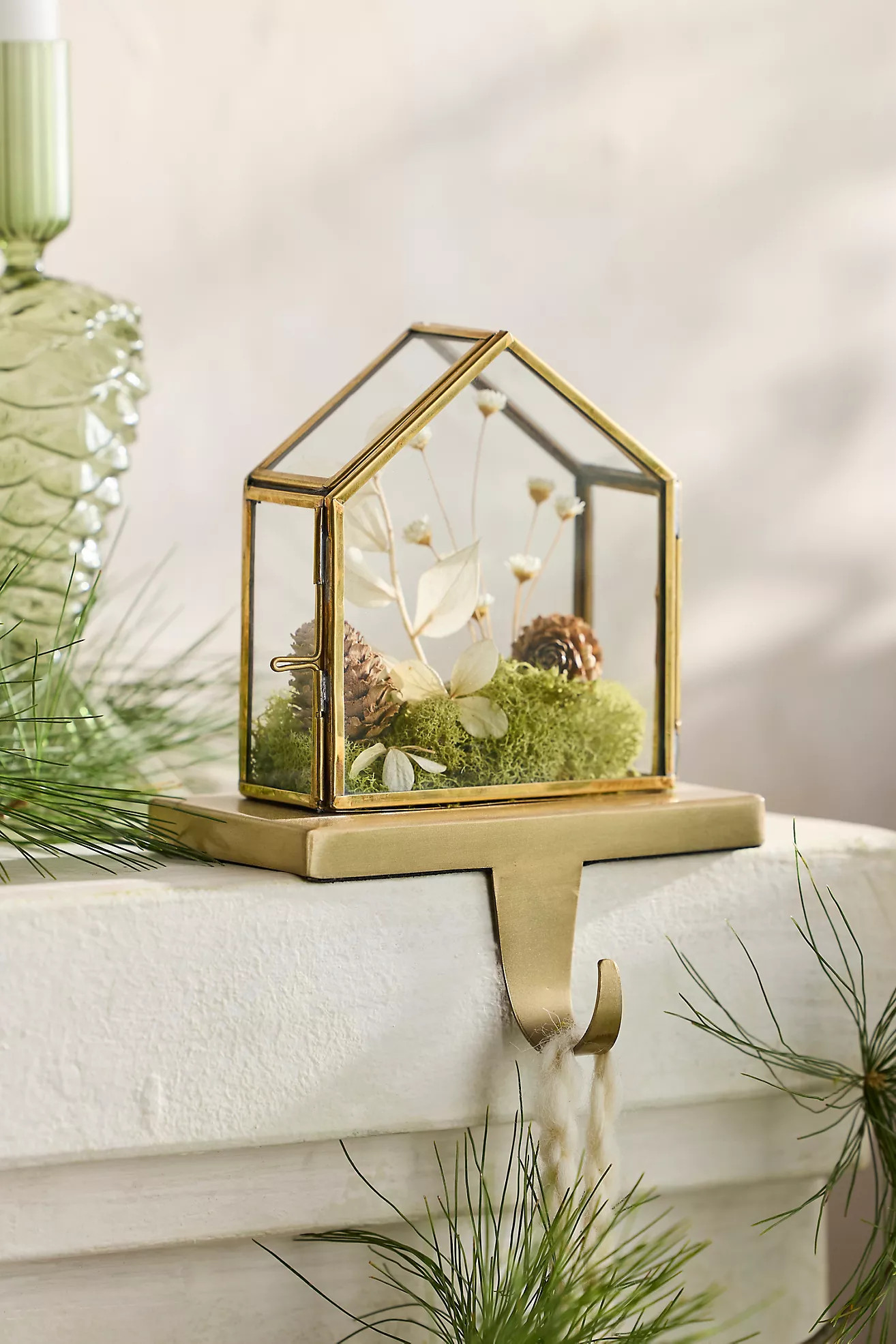 Brass Greenhouse Stocking Holder | Anthropologie (US)