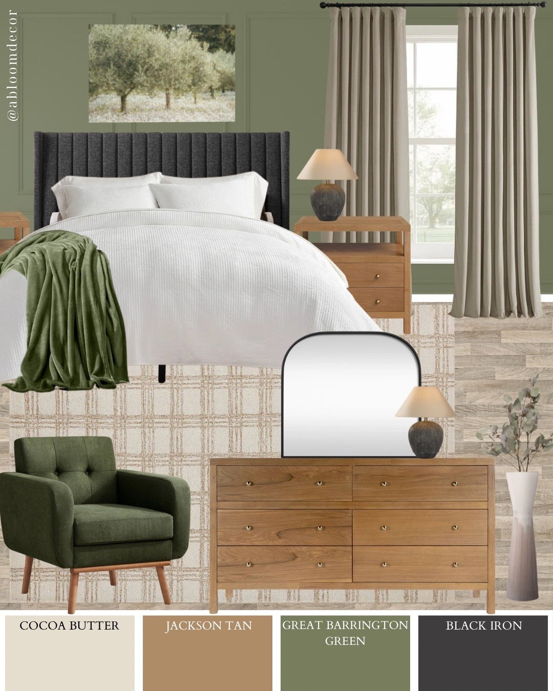 Warm Green Natural Minimal Bedroom Design

#LTKHome