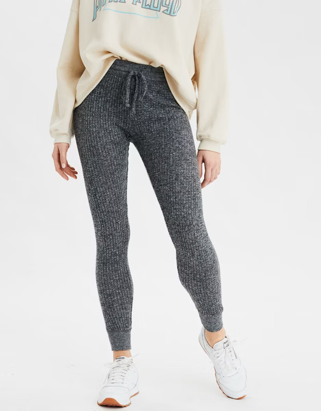 AEO Super High-Waisted Waffle Plush Legging | American Eagle Outfitters (US & CA)