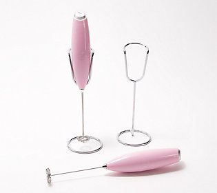 Zulay Kitchen Set of 2 Handheld Electric Milk Frothers | QVC