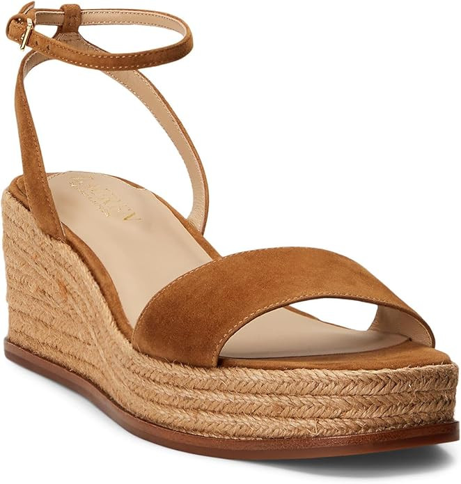 Lauren Ralph Lauren womens Leona Suede Espadrille | Amazon (US)
