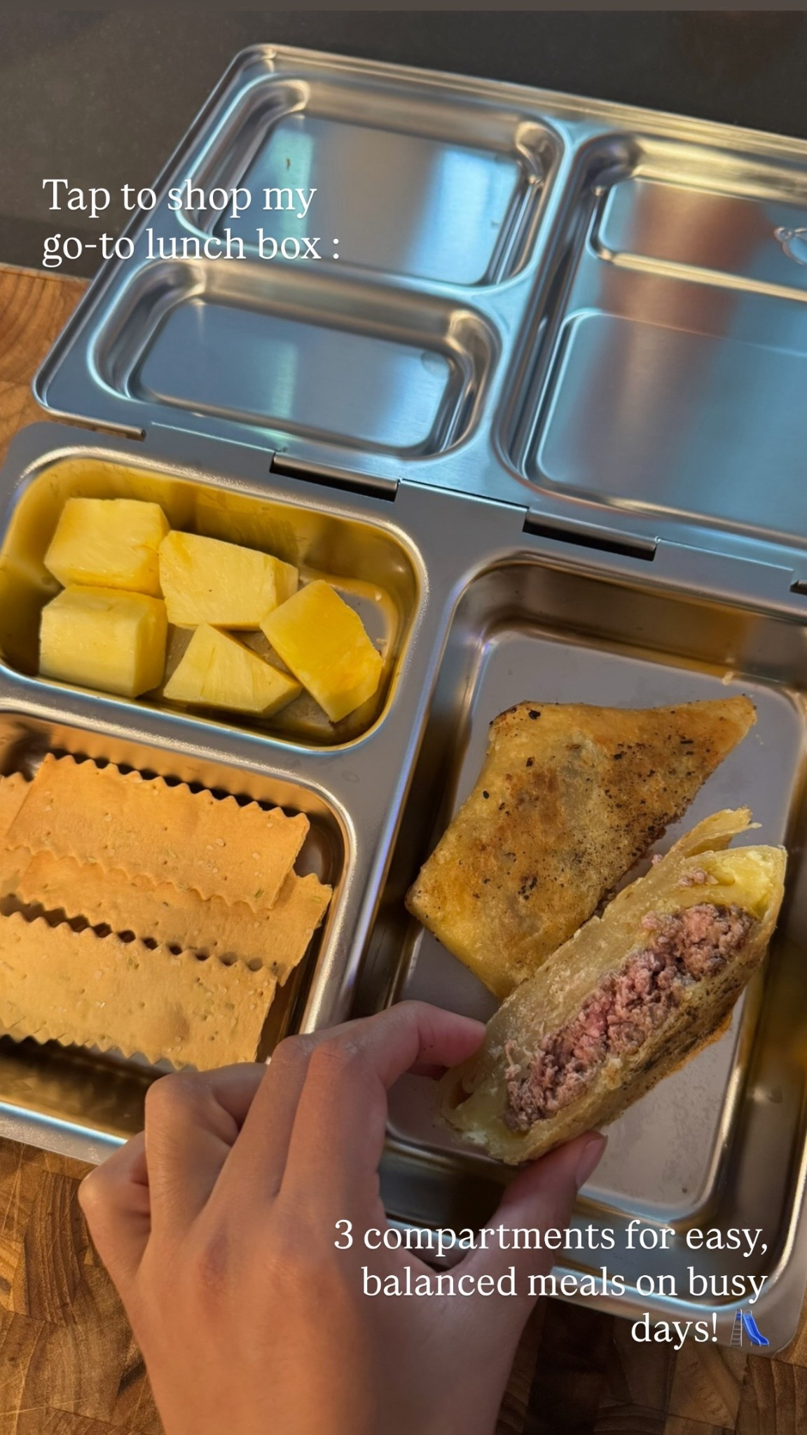 My favorite non-toxic lunch box for busy days. With 3 compartments for mains, sides, and snack, it makes packing balanced meals super easy 🙌🏽 Durable, eco-friendly, and perfect for on-the-go! 

#onthegomeals #nontoxickids #bentoboxlunch #toddlermomlife


#LTKKids #LTKSeasonal #LTKFamily