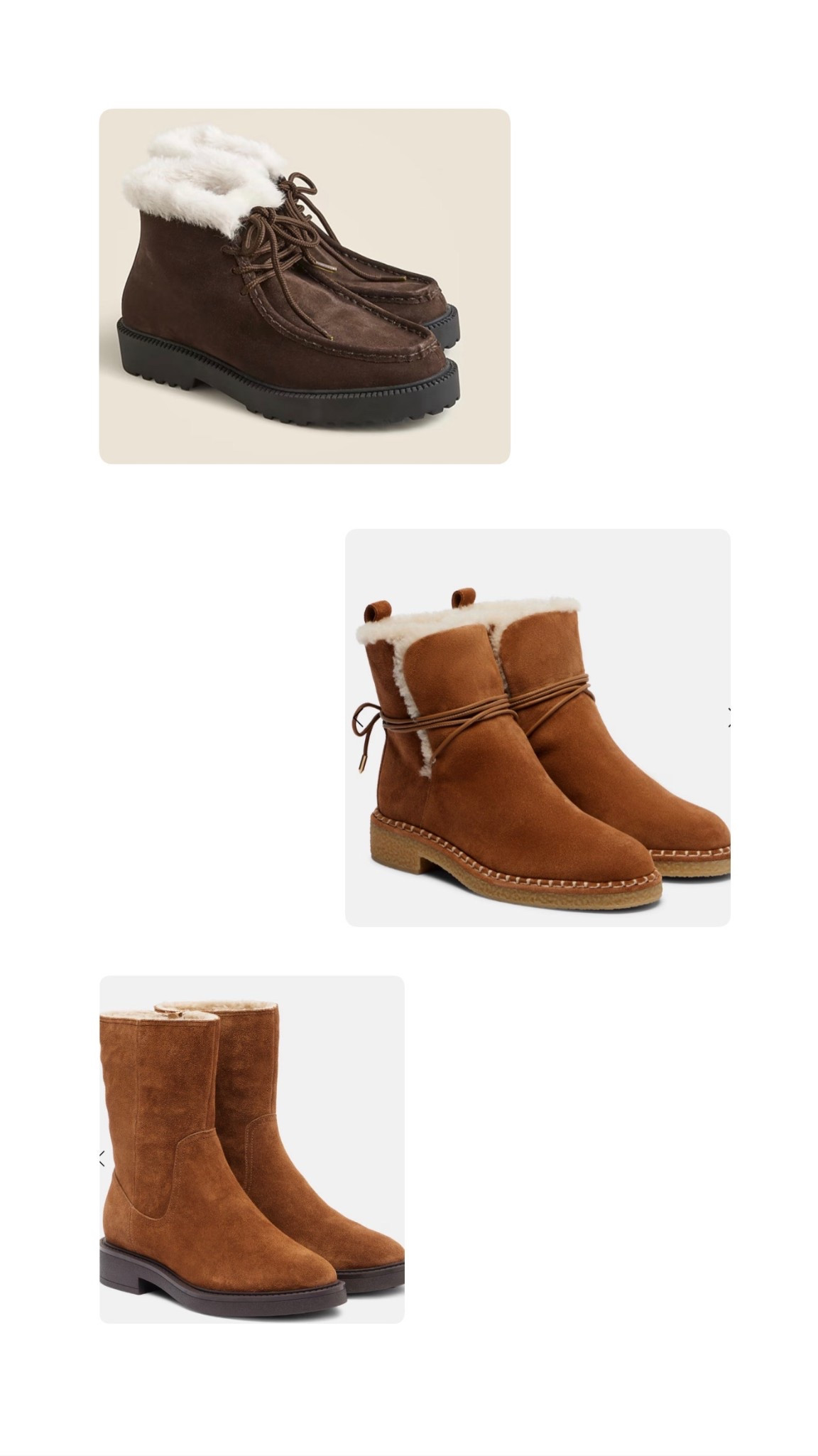 Shearling lined boots 

#LTKHoliday