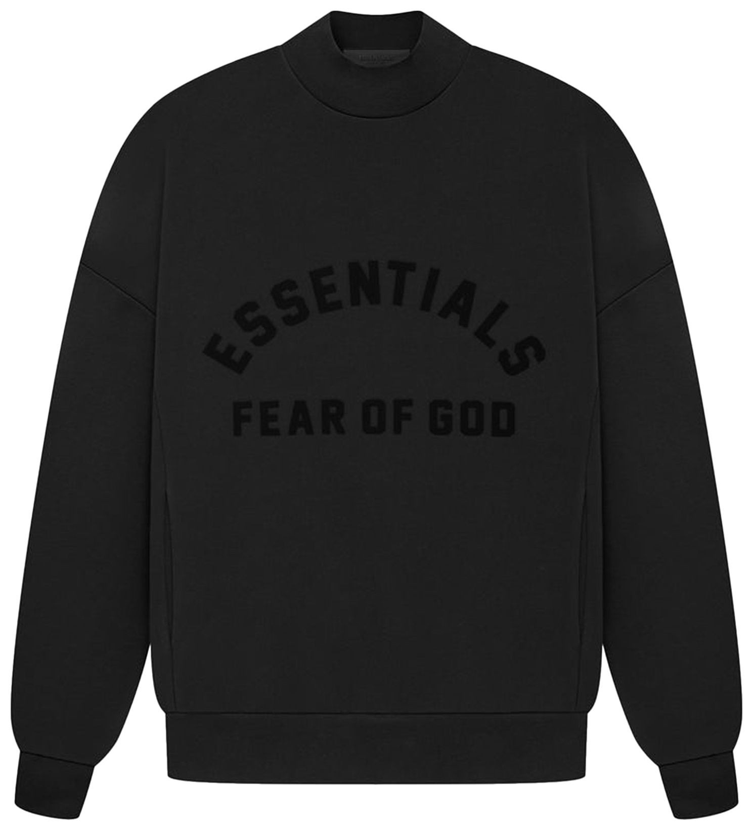 Fear of God Essentials Crewneck 'Jet Black' | GOAT