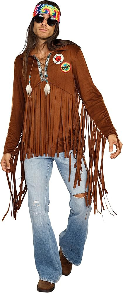 Dreamgirl Men's 1960's Rock Star Hippie Dude Costume | Amazon (US)