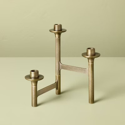 3ct Taper Brass Candelabra - Hearth & Hand™ with Magnolia | Target