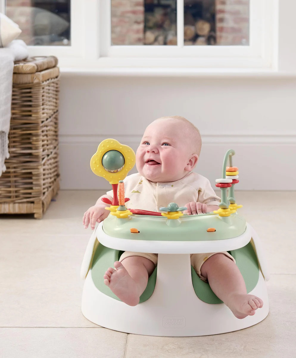 Snug Floor Seat with Activity Tray - Eucalyptus | Mamas & Papas