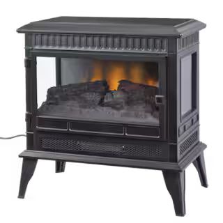 For Living 3-Side Freestanding Electric Fireplace Stove, 25-in, 1400W, Includes Remote Control, B... | Canadian Tire