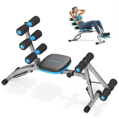 MERACH Ab Machine, Adjustable Ab Workout Bench for Home Gym, Multi-Functional Sit Up Exercise Equipment with 300 LBS Weight Capacity, Exercise Chair for Full Body Workout | Amazon (US)