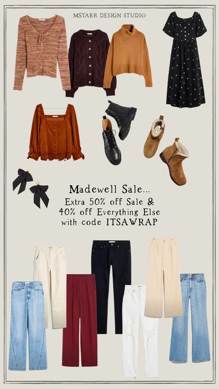 Madewell sale! Extra 50% off sale and 40% off everything! 

Holiday fashion, holiday party outfit, Madewell jeans  

#LTKshoecrush #LTKHoliday #LTKsalealert