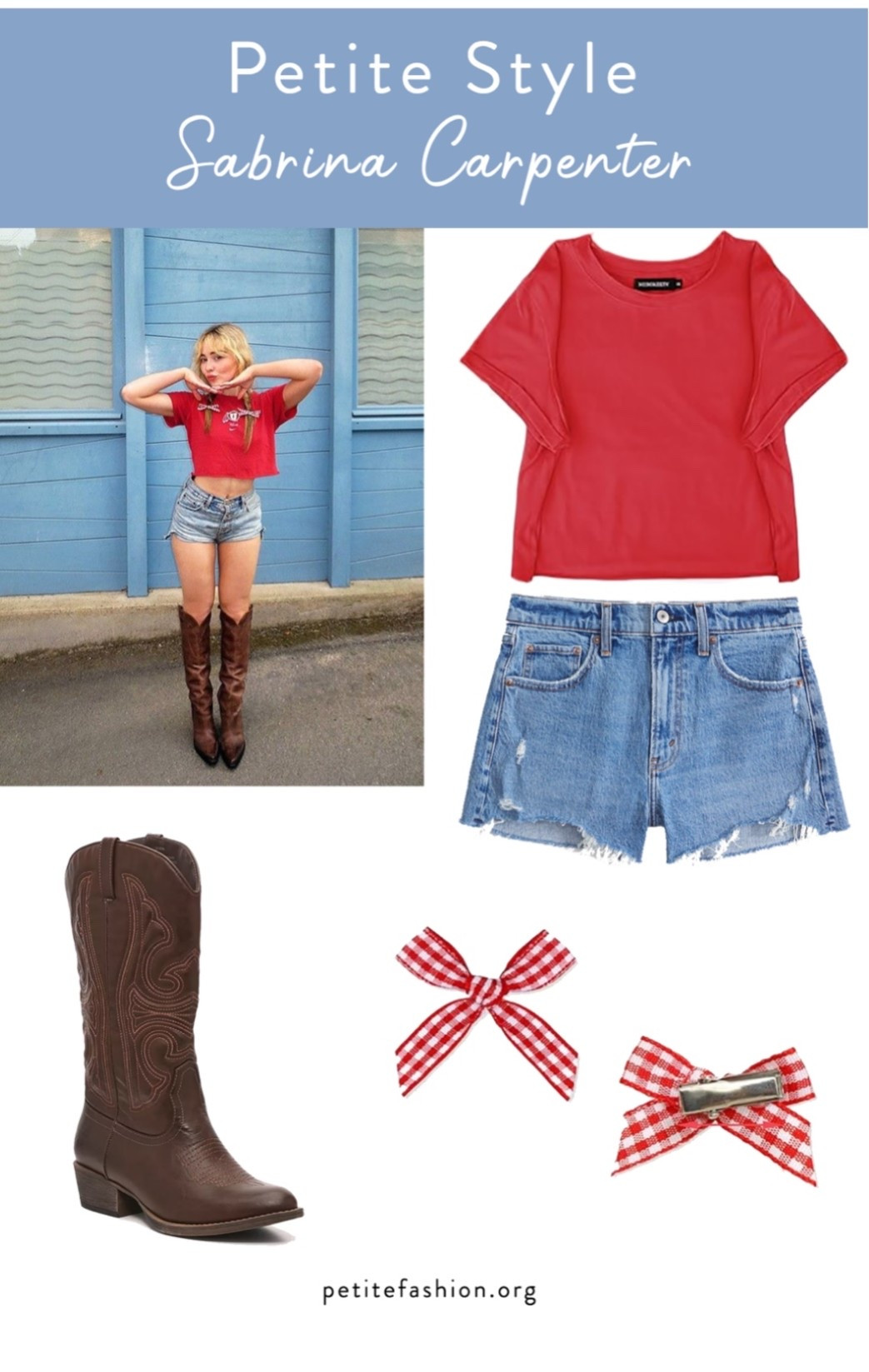 Get Sabrina Carpenter's petite style! 

High-waisted pants, shorts, and skirts are another of Sabrina’s go-to styles. They cinch at the smallest part of her waist, creating a flattering silhouette and the illusion of longer legs.​

To recreate the look, opt for high-waisted jeans or trousers and pair them with tucked-in blouses or crop tops (if you’re comfortable showing your stomach) to highlight your waist and lengthen your legs.​ If the rise on your shorts or skirt are high, you can rock knee-high or cowgirl boots. If it’s a longer skirt or pants, stick to ankle boots, flats, loafers, or basic heels.

#LTKStyleTip #LTKPetite