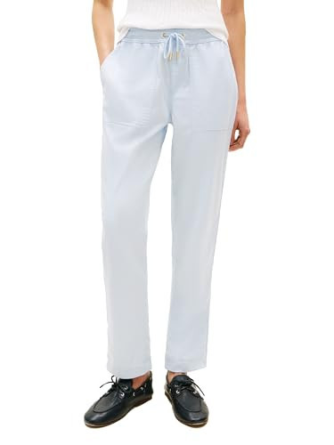 Tommy Hilfiger Women's Cargo Pull on Pants, Breezy Blue X-Large | Amazon (US)