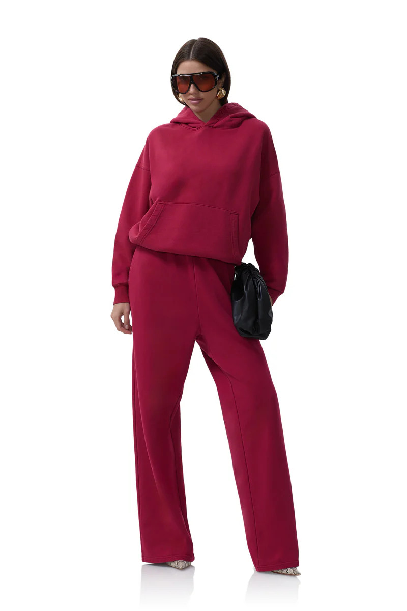 Finely Straight Leg Sweatpant - Rio Red | ShopAFRM