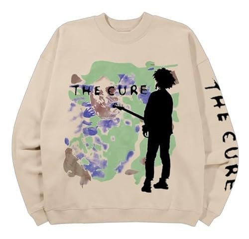 The Cure Unisex-Adult Standard Boys Don't Cry Silhouette Crewneck Sweatshirt, Natural | Amazon (US)