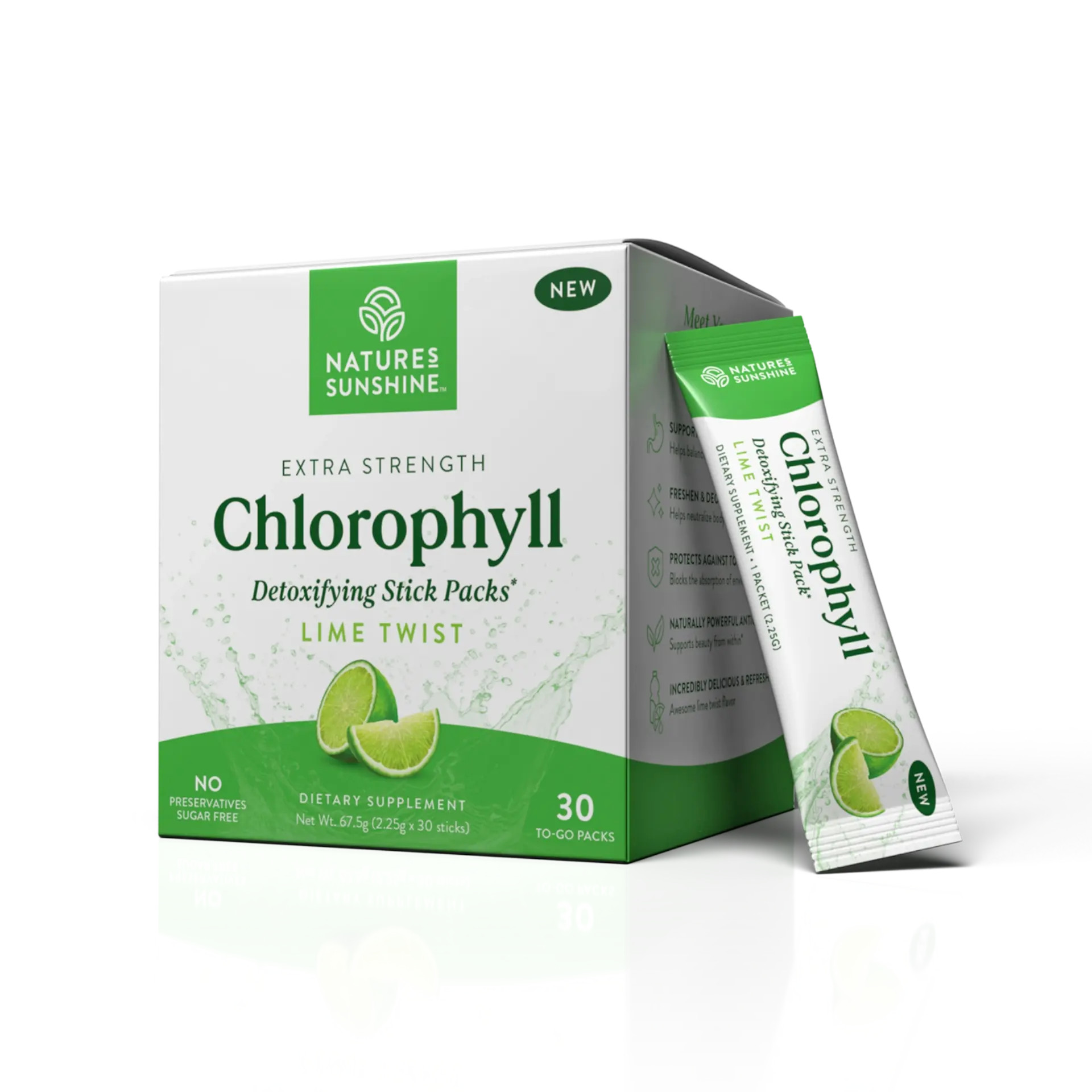 Chlorophyll Stick Packs for Gut Health | Nature's Sunshine