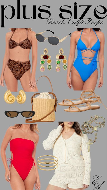 Beach vibesss ☀️🌊🐚

Summer outfit, swim, plus size, beach outfit, vacation outfit, sandals 

#LTKPlusSize #LTKStyleTip #LTKSwim