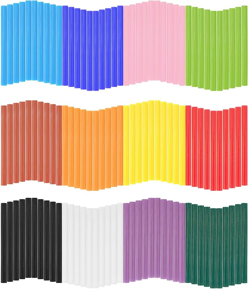 Gartful 120PCS Colored Mini Hot Glue Sticks - 0.28x3.9" Hot Melt Glue Sticks, Multipurpose for Ar... | Amazon (US)