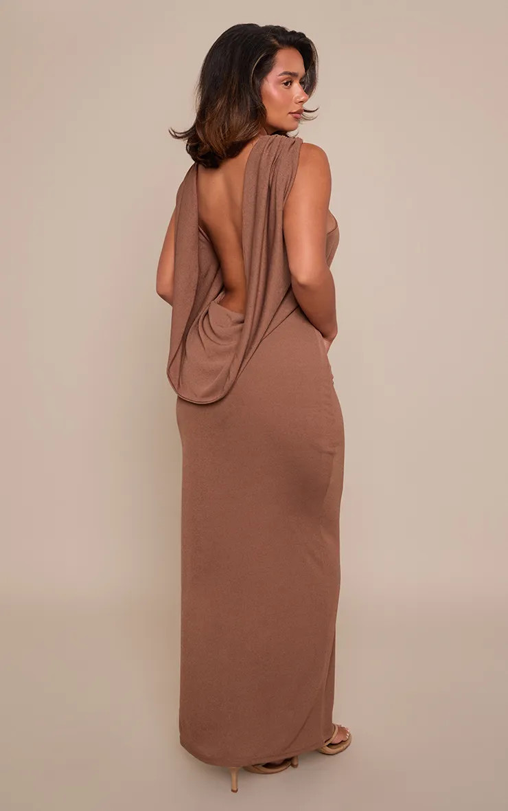Burnout Mesh Extreme Cowl Multiway Maxi Dress | boohoo (US & Canada)