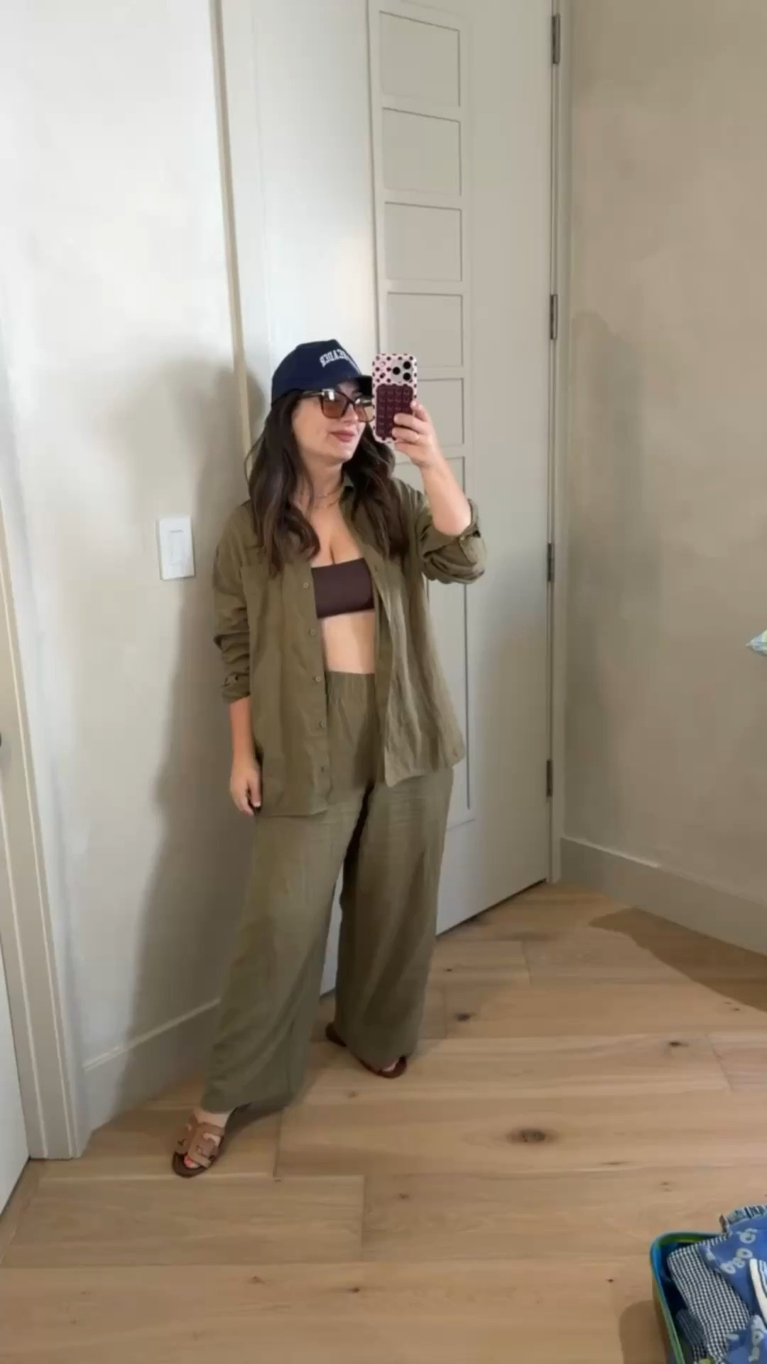Weekend outfit for a beach day!! 
Linen blend buttown down size small 
Wide Leg pants size small petite

 I size up in swimsuits! 

5'0" 140lbs 
Pear Shaped 

#LTKPetite #LTKootd #LTKSwim