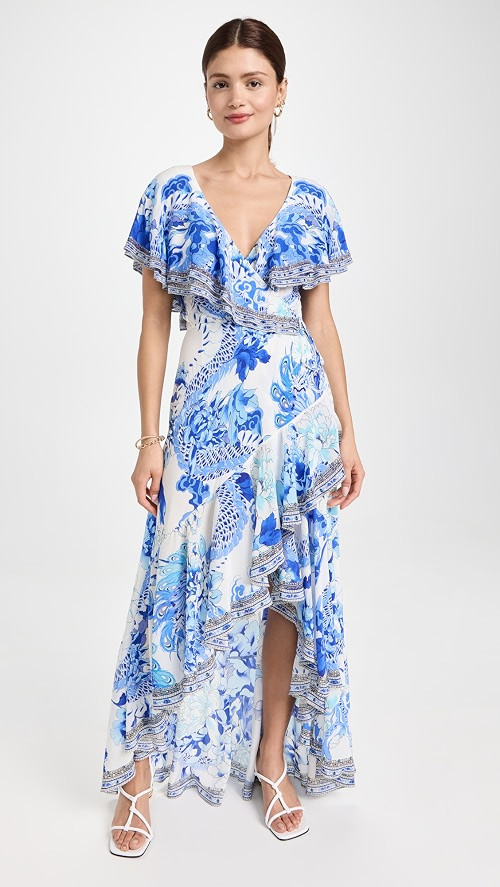 Frill Sleeve Long Dress | Shopbop