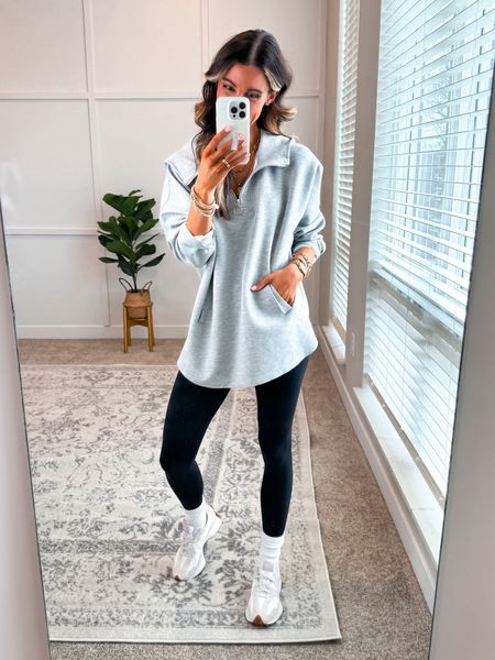 ✨This tunic hoodie is SO GOOD! Bring into Spring with leggings, biker shorts, or jeans. 

✨Fits oversized. I’m wearing a small. 

#hoodie #amazonfashion #amazonfinds 

#LTKfindsunder50 #LTKstyletip #LTKshoecrush