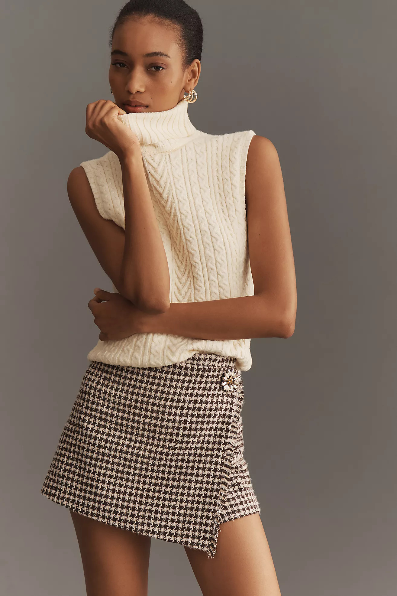Corey Lynn Calter Houndstooth Skort | Anthropologie (US)