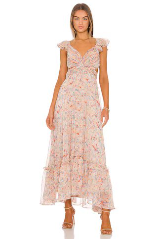 ASTR the Label Primrose Dress in Peach Multi Floral from Revolve.com | Revolve Clothing (Global)