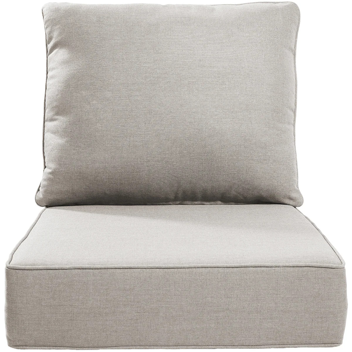 Rilyson 24-in x 24-in 2 -Piece Beige-2pcs Deep seat patio chair cushion | Lowe's