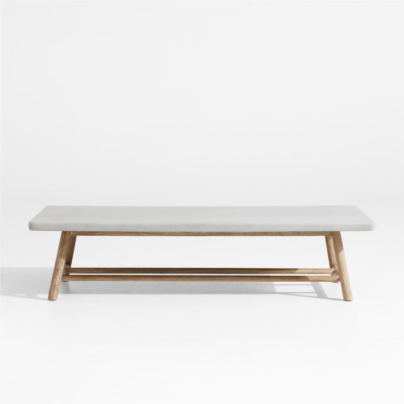 Fen Rectangular Outdoor Coffee Table | Crate & Barrel | Crate & Barrel