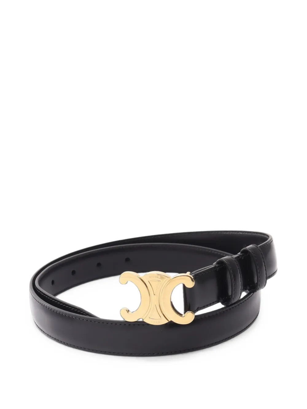 Celine Pre-Owned 2010s Triomphe belt - Black | Farfetch Global