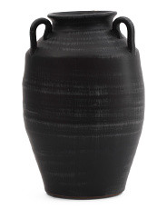 14in 3 Handle Ceramic Vase | TJ Maxx