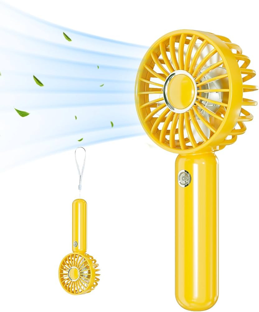 Mini HandHeld Portable Fan, Small Personal Battery Operated Fan Lash Fan Quiet usb Rechargeable 3... | Amazon (US)