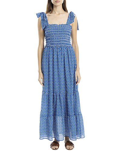 Self Tie Smocked Bodice Maxi Dress | Rue La La