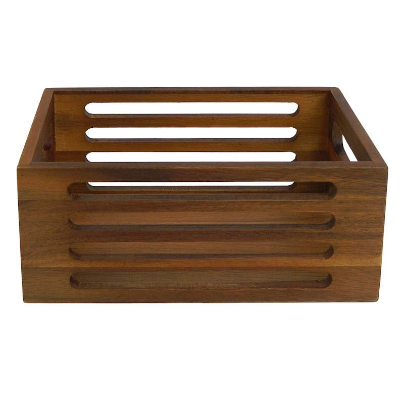 Brown Wood Kitchen Bin | At Home