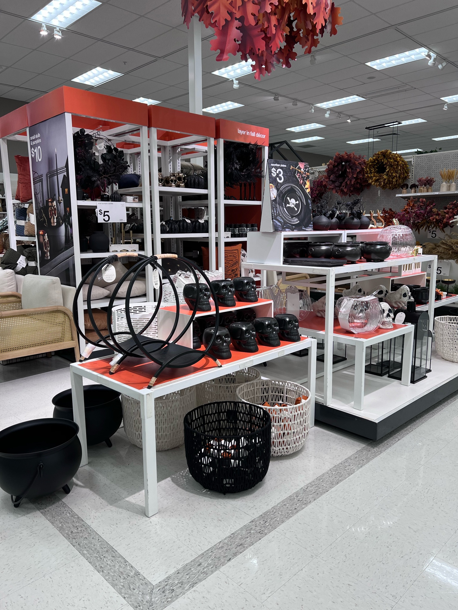 Halloween decor, 

Black pumpkins, skull candle holder, black basket, black log holder, metal caldron, pumpkin drink dispenser 

#LTKSeasonal #LTKFind #LTKhome