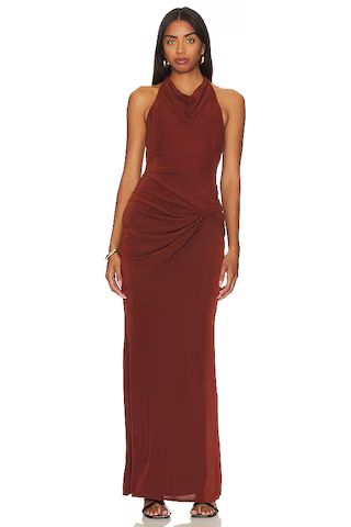 Katie May Leyla Gown in Auburn from Revolve.com | Revolve Clothing (Global)
