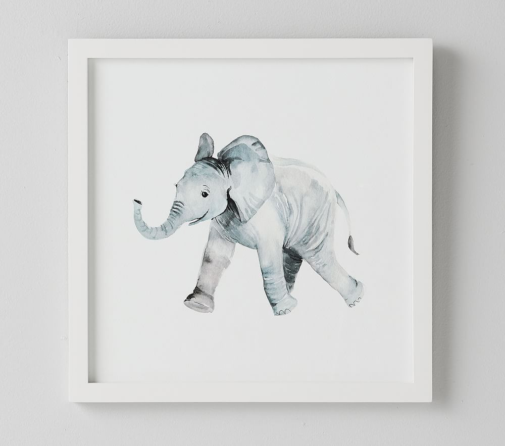 Elephant Nursery Animal Art | Pottery Barn Kids