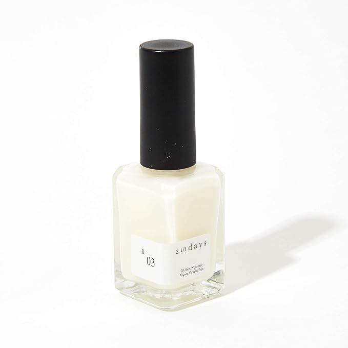 Sundays Non-Toxic Nail Polish After Gel Healing Base Coat B.03: Vegan & Cruelty-Free, 1.7 oz | Amazon (US)